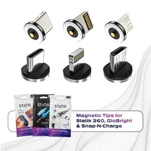 Magnetic Tips For Statik Cables 3 Pack